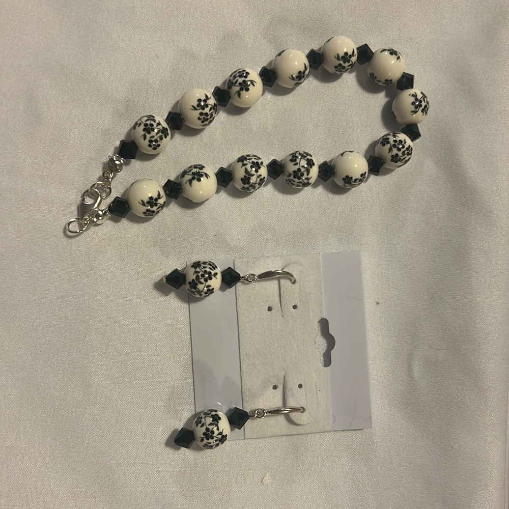 Swarovski Crystal Bracelet & Earrings